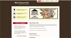Desktop Screenshot of maxihouseandhut.co.za